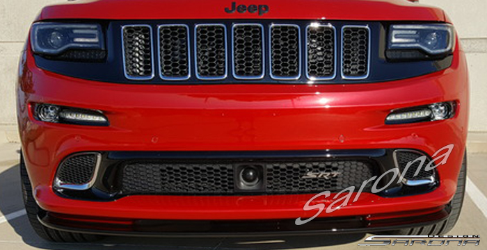 Custom Jeep Grand Cherokee  SUV/SAV/Crossover Front Add-on Lip (2011 - 2016) - $290.00 (Part #JP-001-FA)